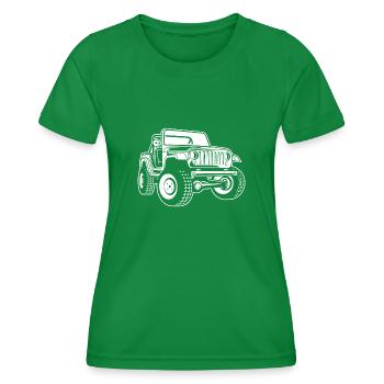 Véhicule tout-terrain / Jeep SUV 03_white - T-shirt sport Femme - vert - Devant - AI Model Female 172 dark (172cm)