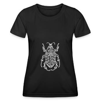 Maikäfer t-shirt Illustration | Bestseller | - Frauen Funktions-T-Shirt - Schwarz - Vorne - AI Model Female 172 light (172cm)