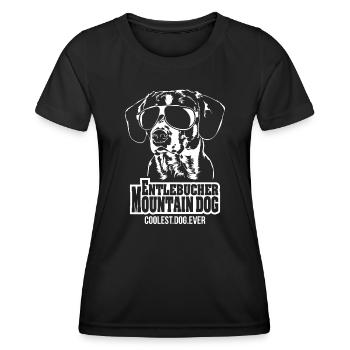 Entlebucher Mountain Dog chien le plus cool jamais dit - T-shirt sport Femme - noir - Devant - AI Model Female 172 light (172cm)