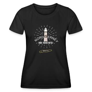 Norderney mein Heimathafen Insel Norderney - Frauen Funktions-T-Shirt - Schwarz - Vorne - AI Model Female 172 light (172cm)
