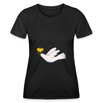Ukraine, ukrainische Flagge, ukrainische Flagge - Frauen Funktions-T-Shirt - Schwarz - Vorne - AI Model Female 172 light (172cm)