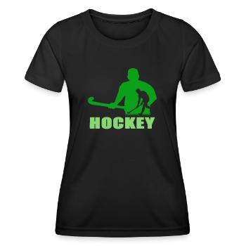 Hockey Hockey sur gazon Hockey sur gazon artificiel - T-shirt sport Femme - noir - Devant - AI Model Female 172 light (172cm)