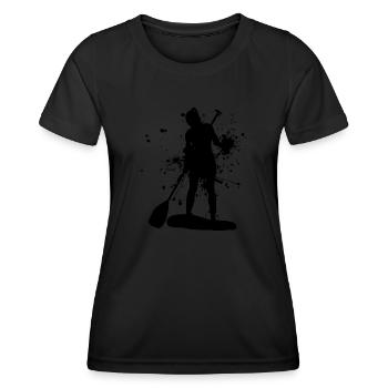 Standup Paddle Stand up Paddle Planche Standup Pad - T-shirt sport Femme - noir - Devant - AI Model Female 172 light (172cm)
