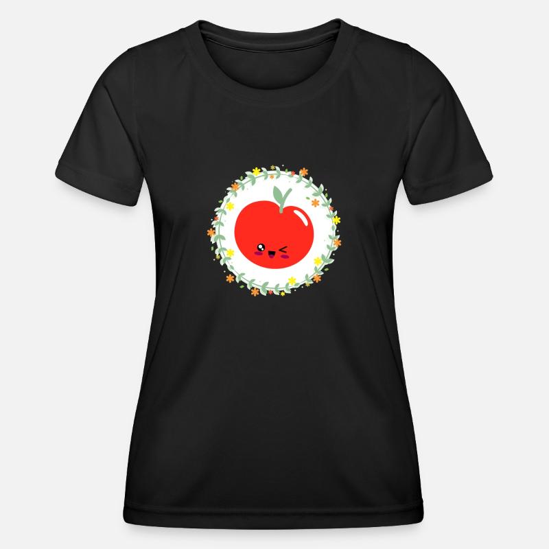 Happy Apple - Women's Functional T-Shirt - black
