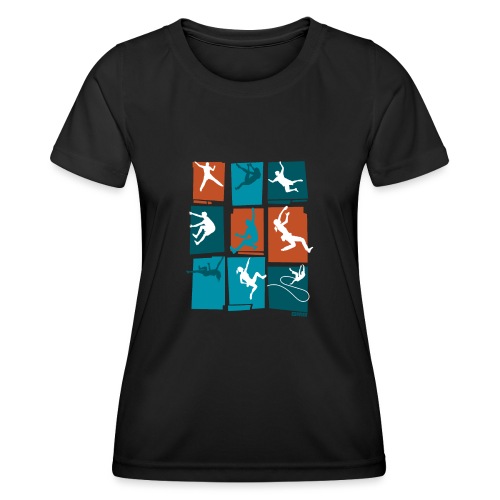 climb geometric - Camiseta funcional para mujeres