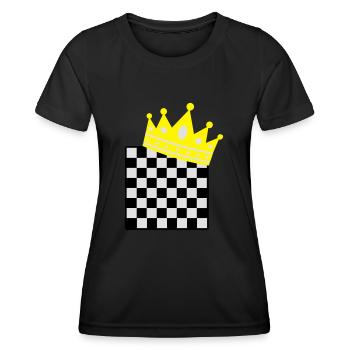chess king - T-shirt sport Femme - noir - Devant - AI Model Female 172 light (172cm)