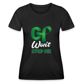 Le CP ne m’arrêtera pas la sensibilisation à la paralysie cérébrale - T-shirt sport Femme - noir - Devant - AI Model Female 172 light (172cm)