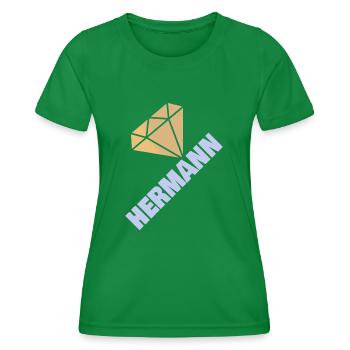 Diamant Précieux Noble Style Hermann - T-shirt sport Femme - vert - Devant - AI Model Female 172 dark (172cm)