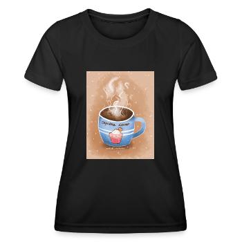 Cupcake Lover - Women's Functional T-Shirt - black - Front - AI Model Female 172 light (172cm)