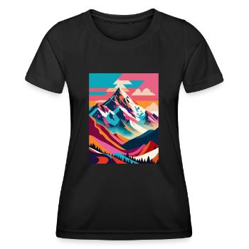 Mountain - Women's Functional T-Shirt - black - Front - AI Model Female 172 light (172cm)