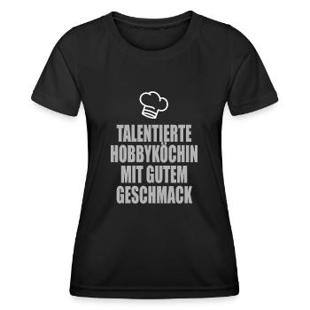 talentierter Hobbykoch - Frauen Funktions-T-Shirt - Schwarz - Vorne - AI Model Female 172 light (172cm)