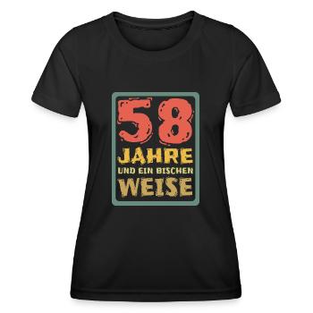 Spruch 58 - Frauen Funktions-T-Shirt - Schwarz - Vorne - AI Model Female 172 light (172cm)