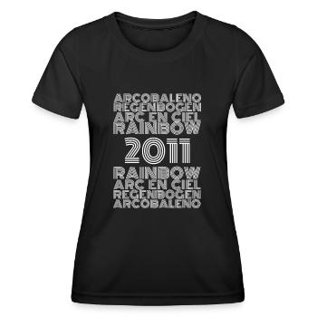 Regenbogen 2011 - Frauen Funktions-T-Shirt - Schwarz - Vorne - AI Model Female 172 light (172cm)