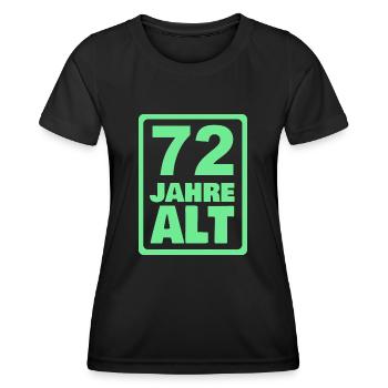 72 - Frauen Funktions-T-Shirt - Schwarz - Vorne - AI Model Female 172 light (172cm)