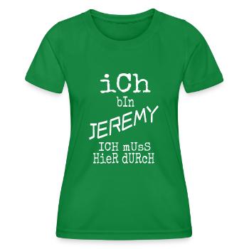 Jeremy Jeremy - Frauen Funktions-T-Shirt - Kelly Green - Vorne - AI Model Female 172 dark (172cm)