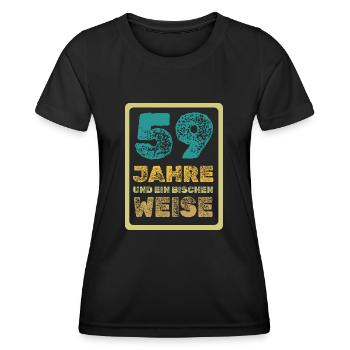 Weisheit 59 - Frauen Funktions-T-Shirt - Schwarz - Vorne - AI Model Female 172 light (172cm)