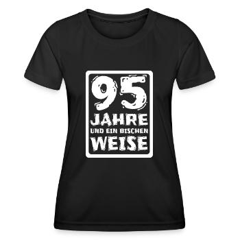 Proverbe 95 - T-shirt sport Femme - noir - Devant - AI Model Female 172 light (172cm)