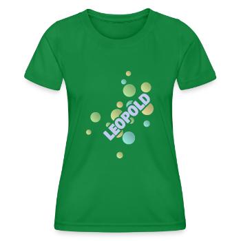 Cadeau pour Léopold - T-shirt sport Femme - vert - Devant - AI Model Female 172 dark (172cm)