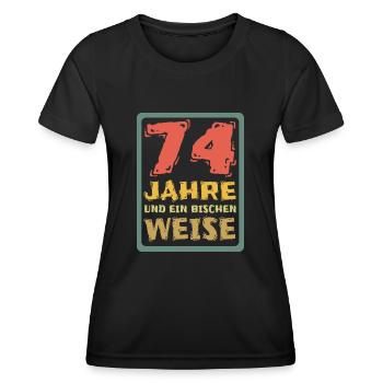 74 - Frauen Funktions-T-Shirt - Schwarz - Vorne - AI Model Female 172 light (172cm)