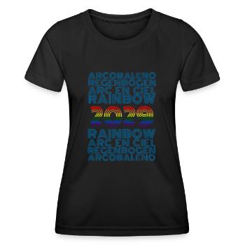 Rainbow 2029 - Women's Functional T-Shirt - black - Front - AI Model Female 172 light (172cm)