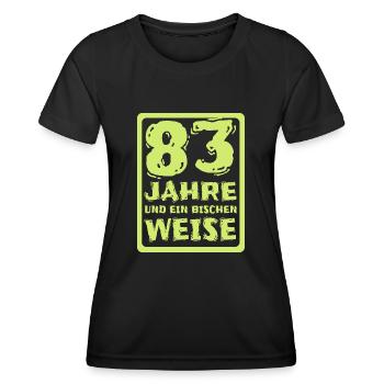 83 - Women's Functional T-Shirt - black - Front - AI Model Female 172 light (172cm)