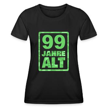 Ancien 99 - T-shirt sport Femme - noir - Devant - AI Model Female 172 light (172cm)
