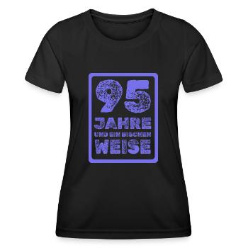 Age 95 - Women's Functional T-Shirt - black - Front - AI Model Female 172 light (172cm)