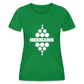 Cadeau pour Hermann - T-shirt sport Femme - vert - Devant - AI Model Female 172 dark (172cm)