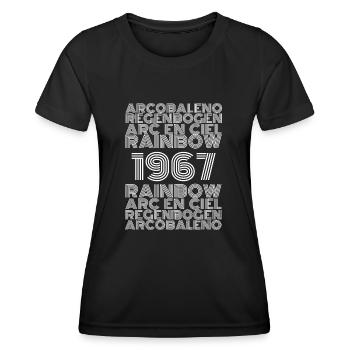 Rainbow 1967 - Women's Functional T-Shirt - black - Front - AI Model Female 172 light (172cm)