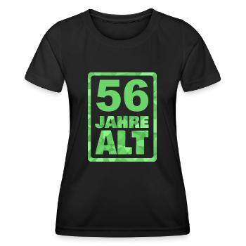 56 - Frauen Funktions-T-Shirt - Schwarz - Vorne - AI Model Female 172 light (172cm)