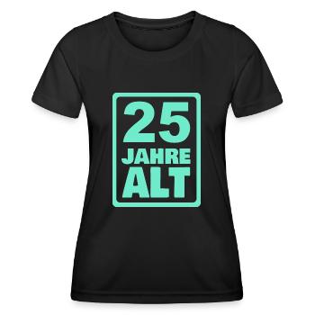 25 - T-shirt sport Femme - noir - Devant - AI Model Female 172 light (172cm)