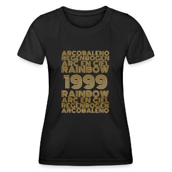 Rainbow 1999 - Frauen Funktions-T-Shirt - Schwarz - Vorne - AI Model Female 172 light (172cm)