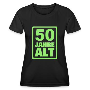 50 - T-shirt sport Femme - noir - Devant - AI Model Female 172 light (172cm)