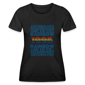 1996 - Frauen Funktions-T-Shirt - Schwarz - Vorne - AI Model Female 172 light (172cm)