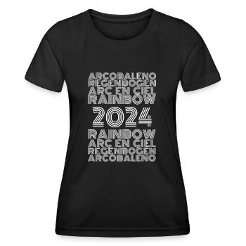 2024 - Frauen Funktions-T-Shirt - Schwarz - Vorne - AI Model Female 172 light (172cm)
