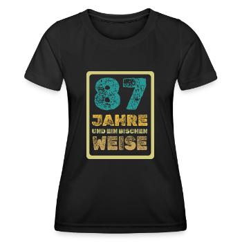 Proverb 87 - Women's Functional T-Shirt - black - Front - AI Model Female 172 light (172cm)