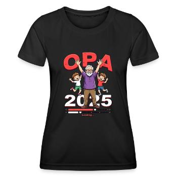 Opa 2019/2015loading - Frauen Funktions-T-Shirt - Schwarz - Vorne - AI Model Female 172 light (172cm)
