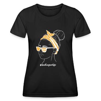 Imker Imkerleben frau als imkerin - Frauen Funktions-T-Shirt - Schwarz - Vorne - AI Model Female 172 light (172cm)