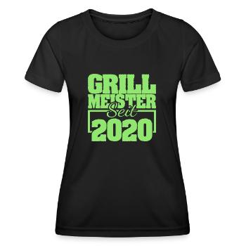 2020 - Women's Functional T-Shirt - black - Front - AI Model Female 172 light (172cm)