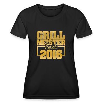 Barbecue 2016 - T-shirt sport Femme - noir - Devant - AI Model Female 172 light (172cm)