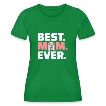 Cocker Spaniel - T-shirt sport Femme - vert - Devant - AI Model Female 172 dark (172cm)