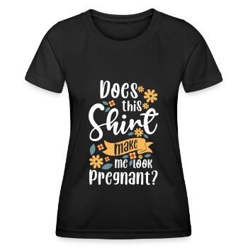 Schwangerschaft Liebe Werdende Mutter - Frauen Funktions-T-Shirt - Schwarz - Vorne - AI Model Female 172 light (172cm)