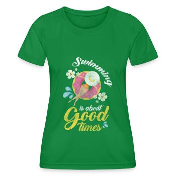 Fête à la piscine Célébration Amis d’été - T-shirt sport Femme - vert - Devant - AI Model Female 172 dark (172cm)