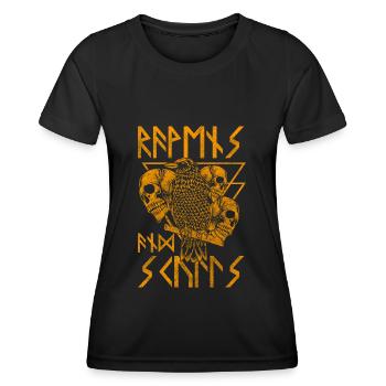 Corbeau poète épique - T-shirt sport Femme - noir - Devant - AI Model Female 172 light (172cm)