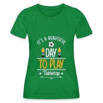 Board Game Dice Board Game Card Game - Women's Functional T-Shirt - kelly green - Front - AI Model Female 172 dark (172cm)