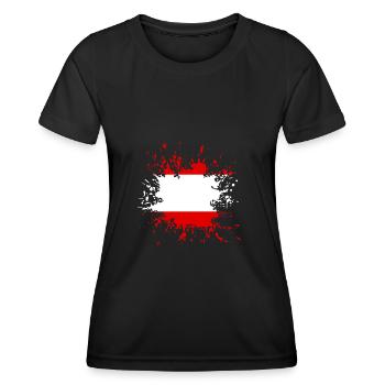 Autriche Autriche Autriche Autriche - T-shirt sport Femme - noir - Devant - AI Model Female 172 light (172cm)