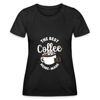 Coffee Beans Artisan Coffee Café Home Barista - Women's Functional T-Shirt - black - Front - AI Model Female 172 light (172cm)
