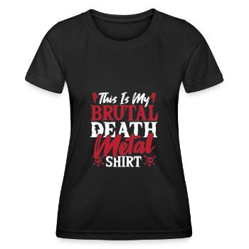Hard Rock Heavy Metal Groupe de musique Rock Death Metal - T-shirt sport Femme - noir - Devant - AI Model Female 172 light (172cm)