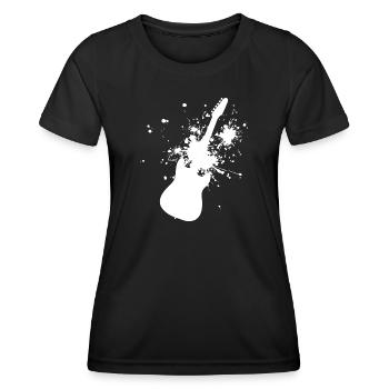 Guitariste Guitariste Guitariste Hommes Femmes - T-shirt sport Femme - noir - Devant - AI Model Female 172 light (172cm)