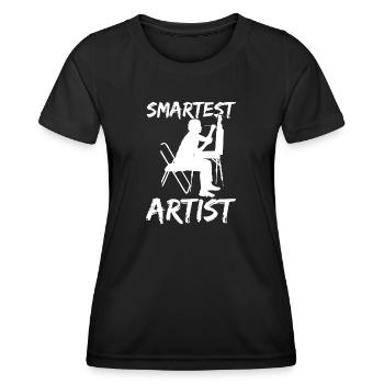 Funny Art Painter Smartest Artist Drawing Gifts - Frauen Funktions-T-Shirt - Schwarz - Vorne - AI Model Female 172 light (172cm)